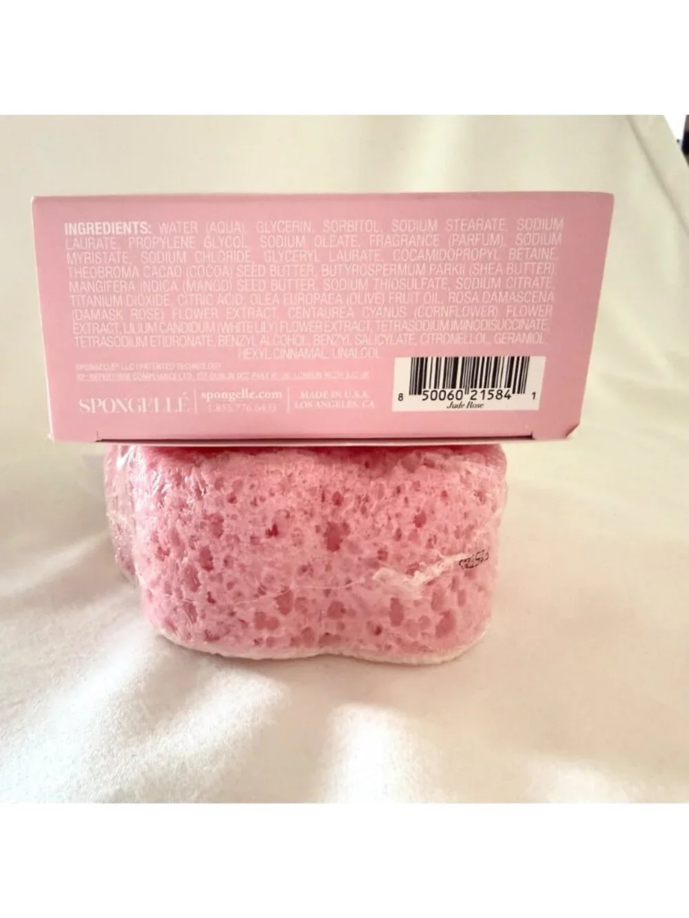 Florica By Spongelle Jude Rose Body Wash Infused Buffer 22+ Washes 4 oz Exfoliat - Picture 6 of 9